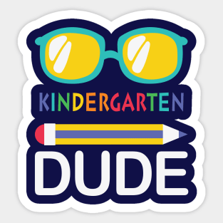 Kindergarten dude; kindergartener; kindy; kindergarten student; dude Sticker